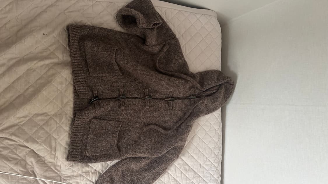 떡볶이 니트 후드 가디건 상품이미지1