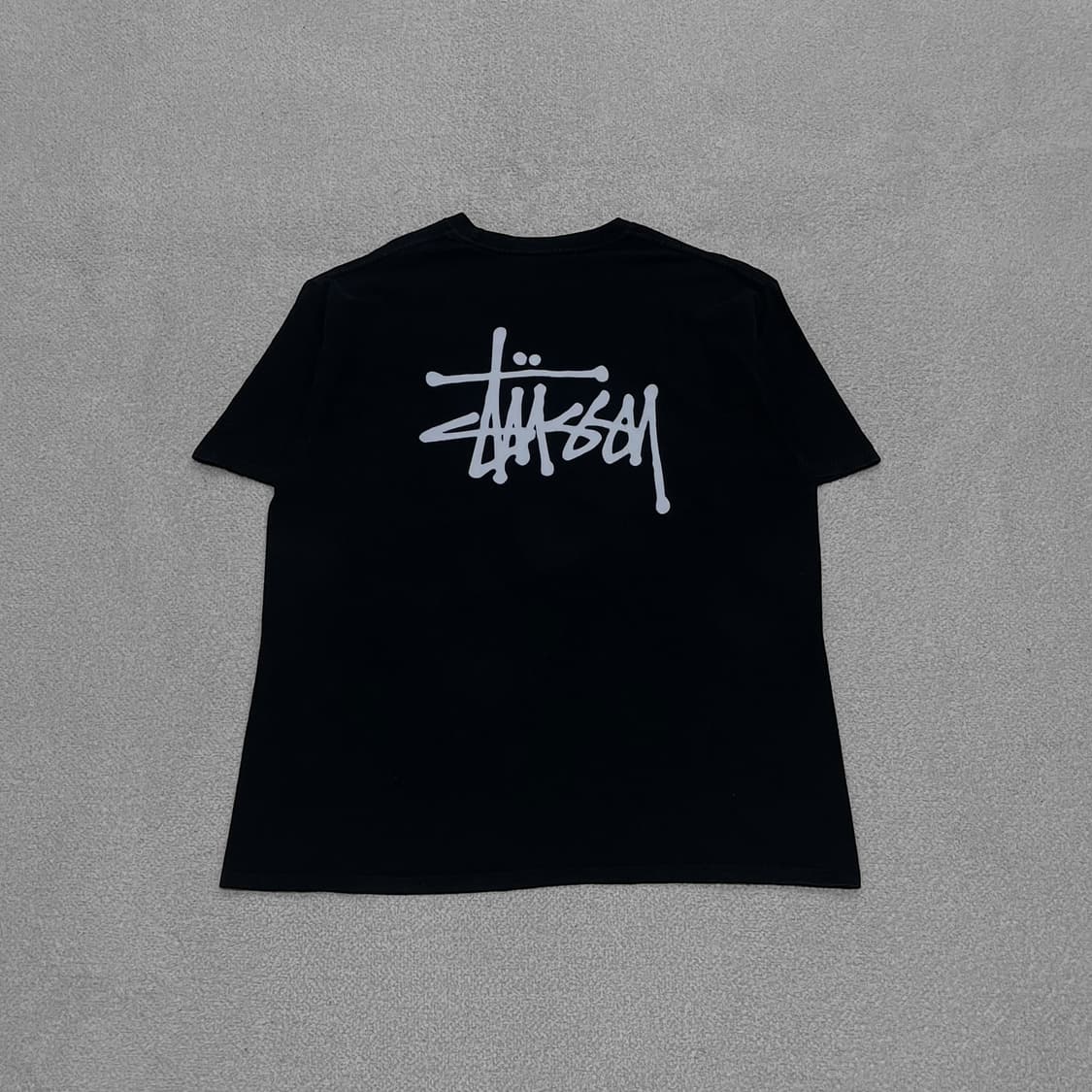 스투시 Stussy 베이직 로고 반팔 티셔츠 블랙 상품이미지1