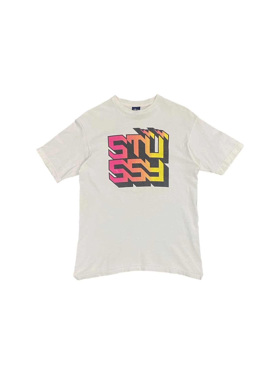 Stussy 그라데이션 레터링 반팔 티셔츠 상품이미지1