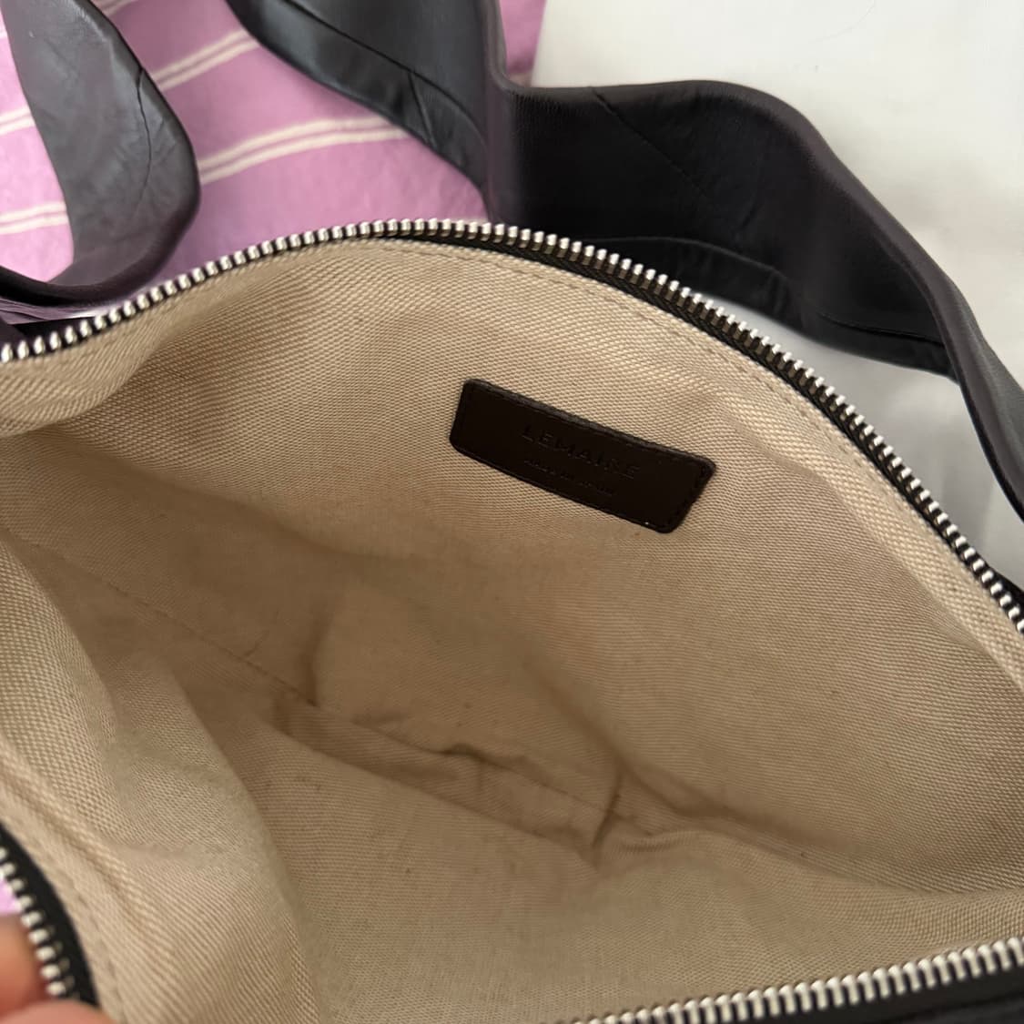 르메르 크루아상 백 스몰 양가죽 다크초코 상품이미지3