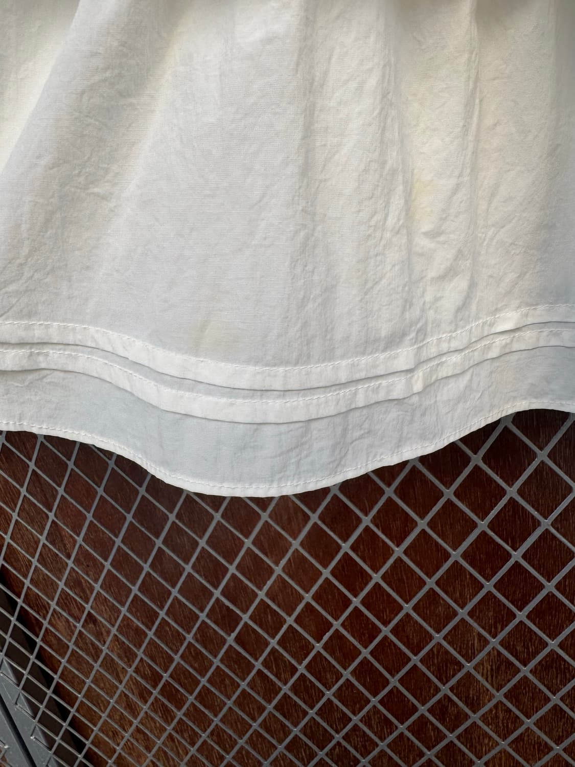 썸웨어버터 캉캉 셔링 플레어 레이어드 화이트 미니 스커트 F 상품이미지10