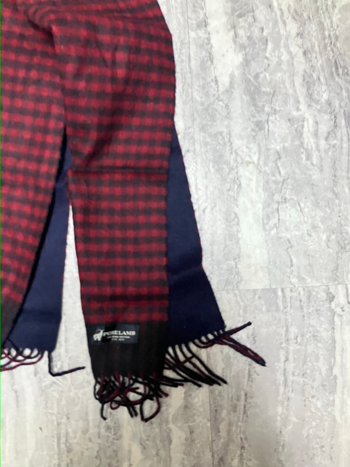 Purelamb 올드스쿨아메카지 혁오풍 투톤리버시블 테슬머플러 상품이미지2