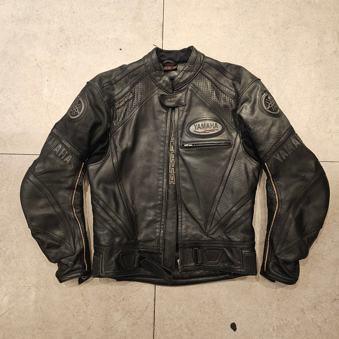 S 야마하 가죽 라이더 레이싱자켓 상품이미지1
