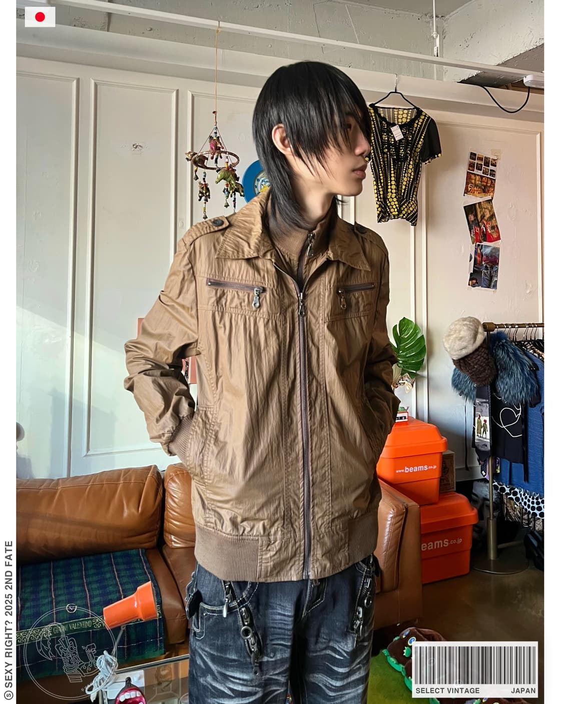 Japanese Gothic Double Zip-up Jacket 상품이미지1