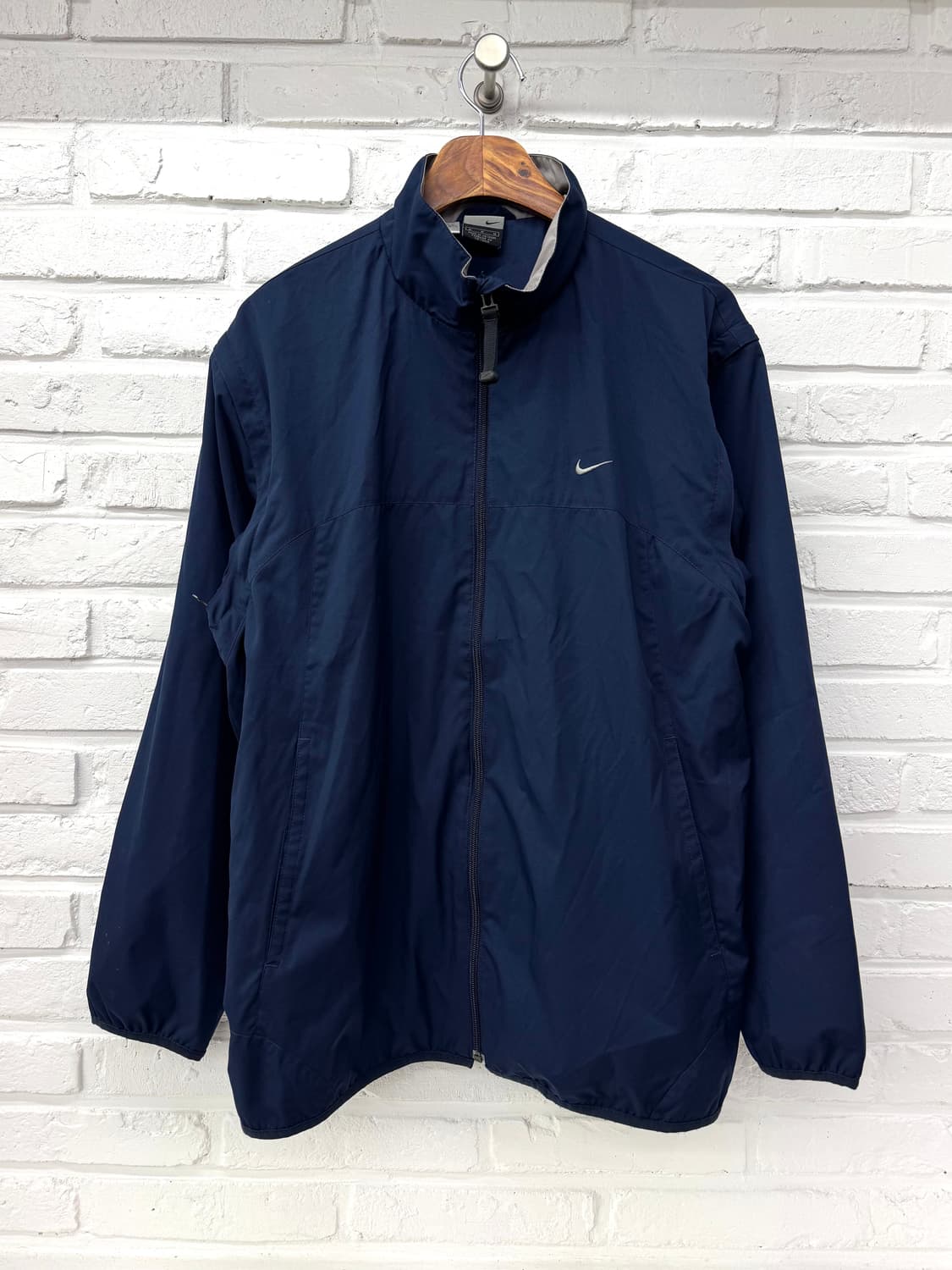 나이키 네이비 팔 탈부착 바람막이 상품이미지1