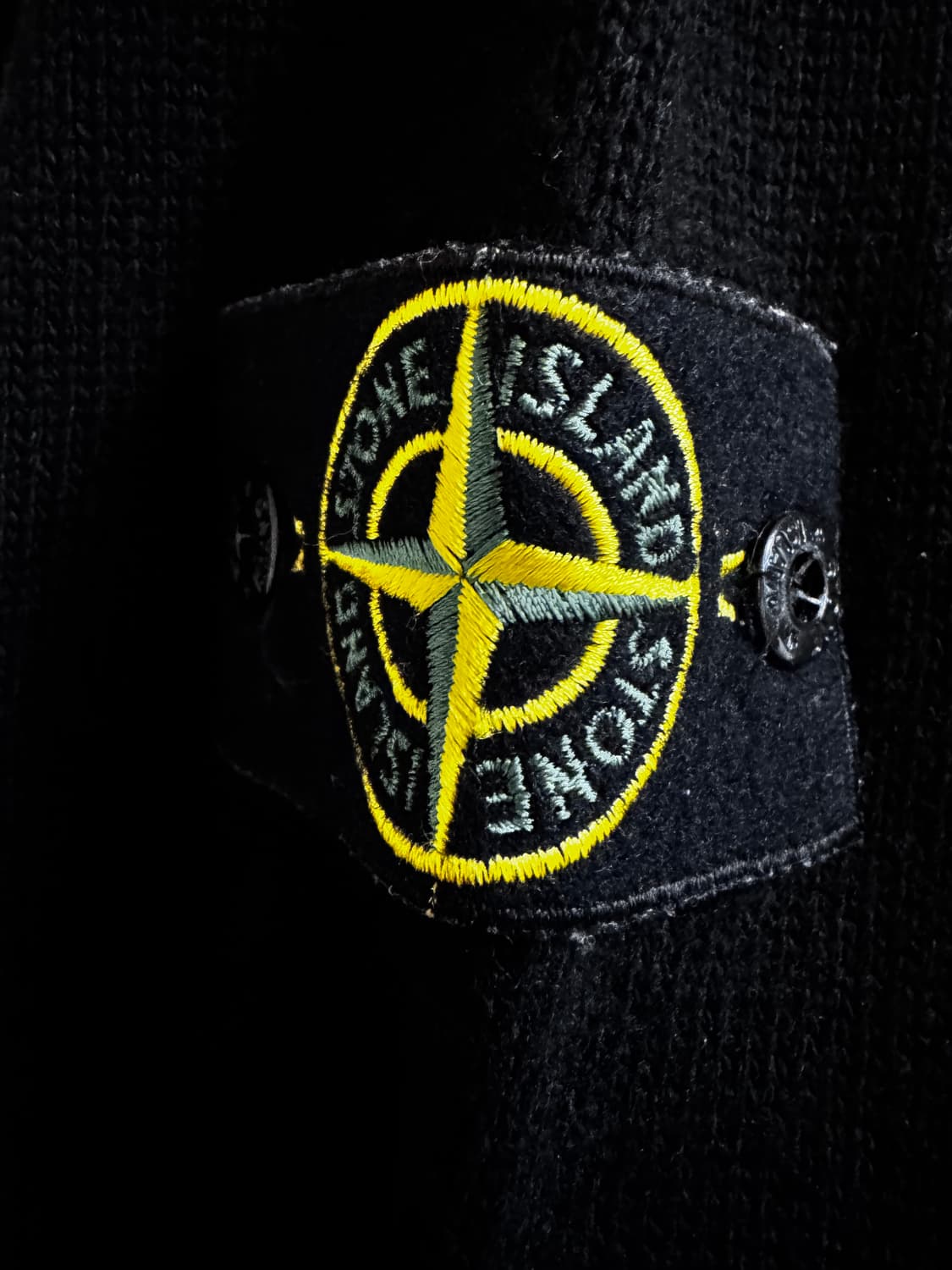 XL) 스톤아일랜드 하프집업 니트웨어 블랙 상품이미지4