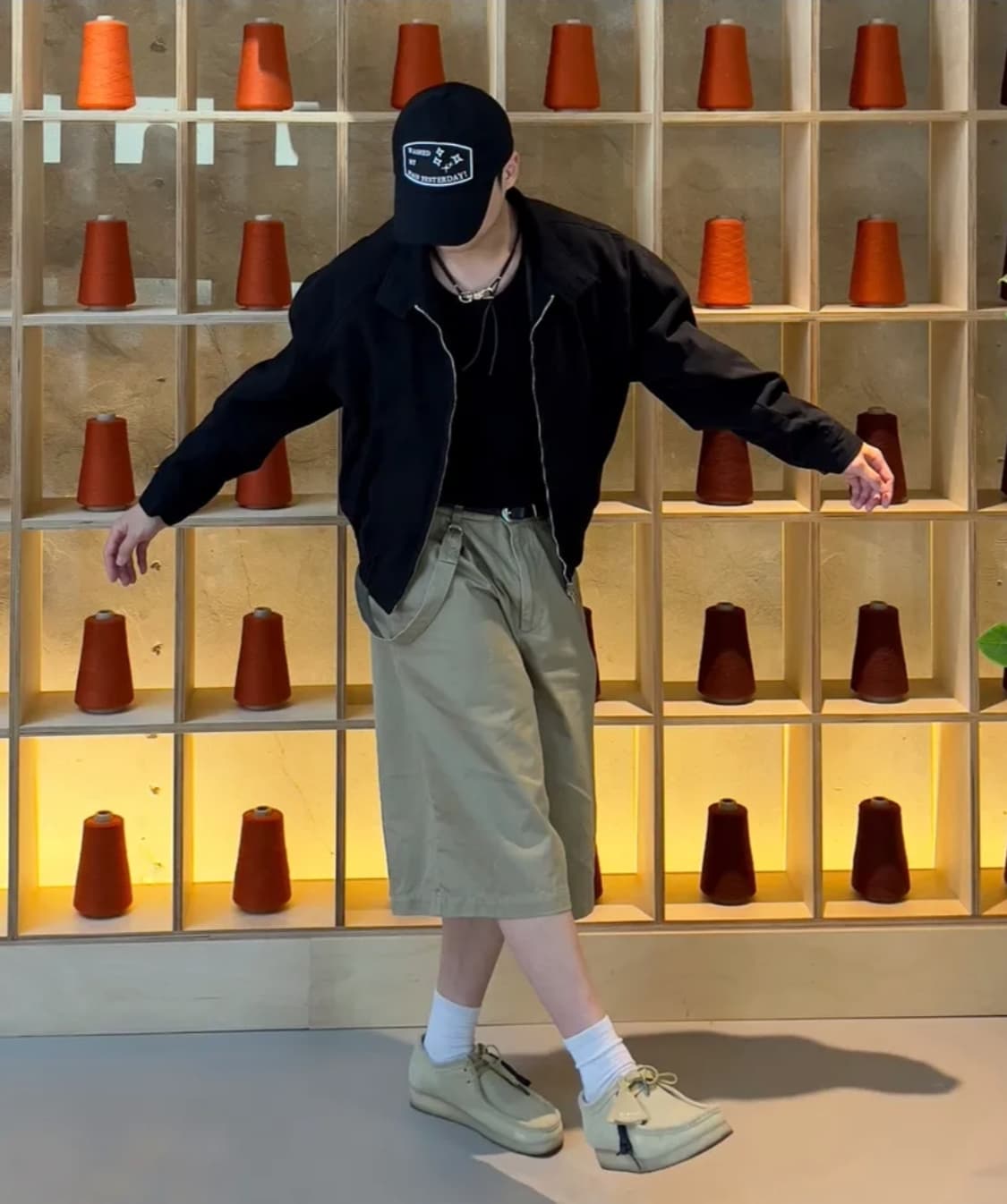 노이즈 워시드 헤링턴 점퍼 상품이미지1