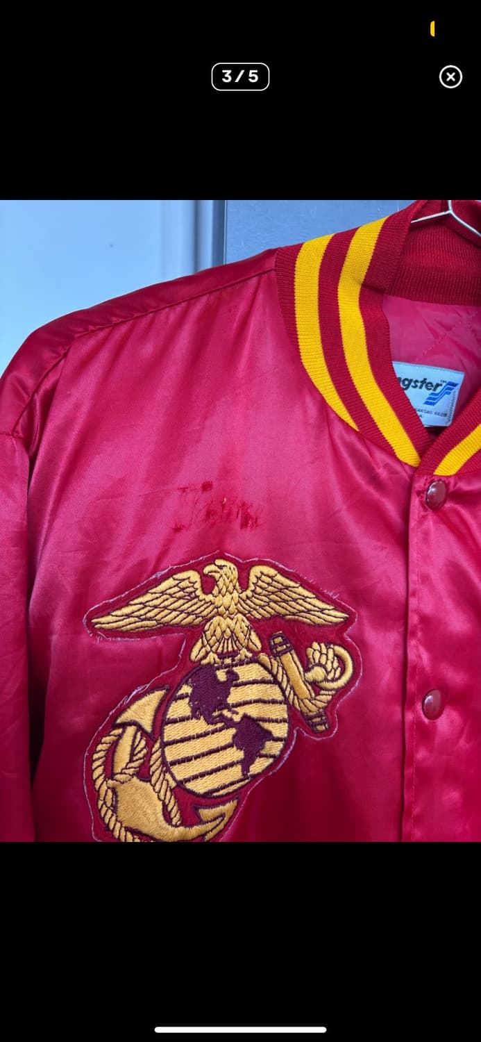     빈티지 Swingster US Marines 자수 새틴 스타디움  상품이미지3