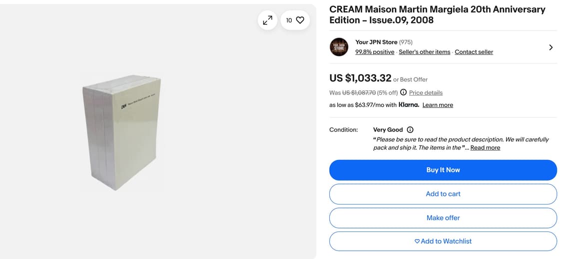 마르지엘라 20주년 한정 발매 에디션 (CREAM Edition 2008 상품이미지8