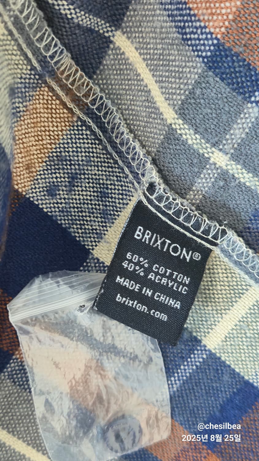 brixton 체크 셔츠 S  상품이미지5