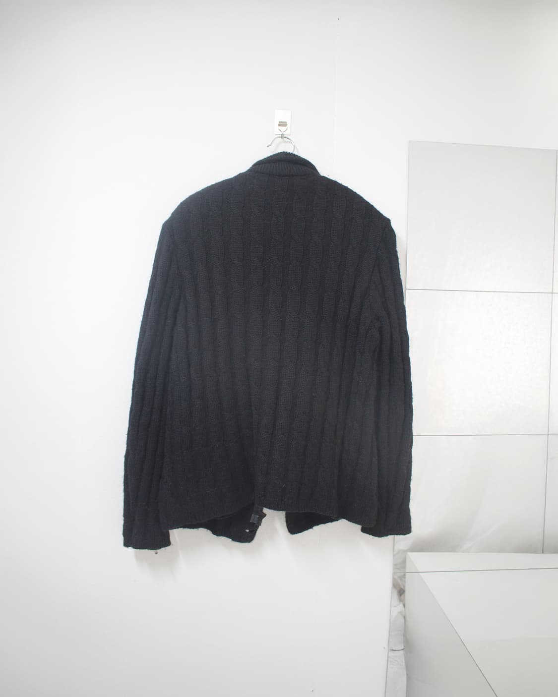 wool knit biker jacket 상품이미지4