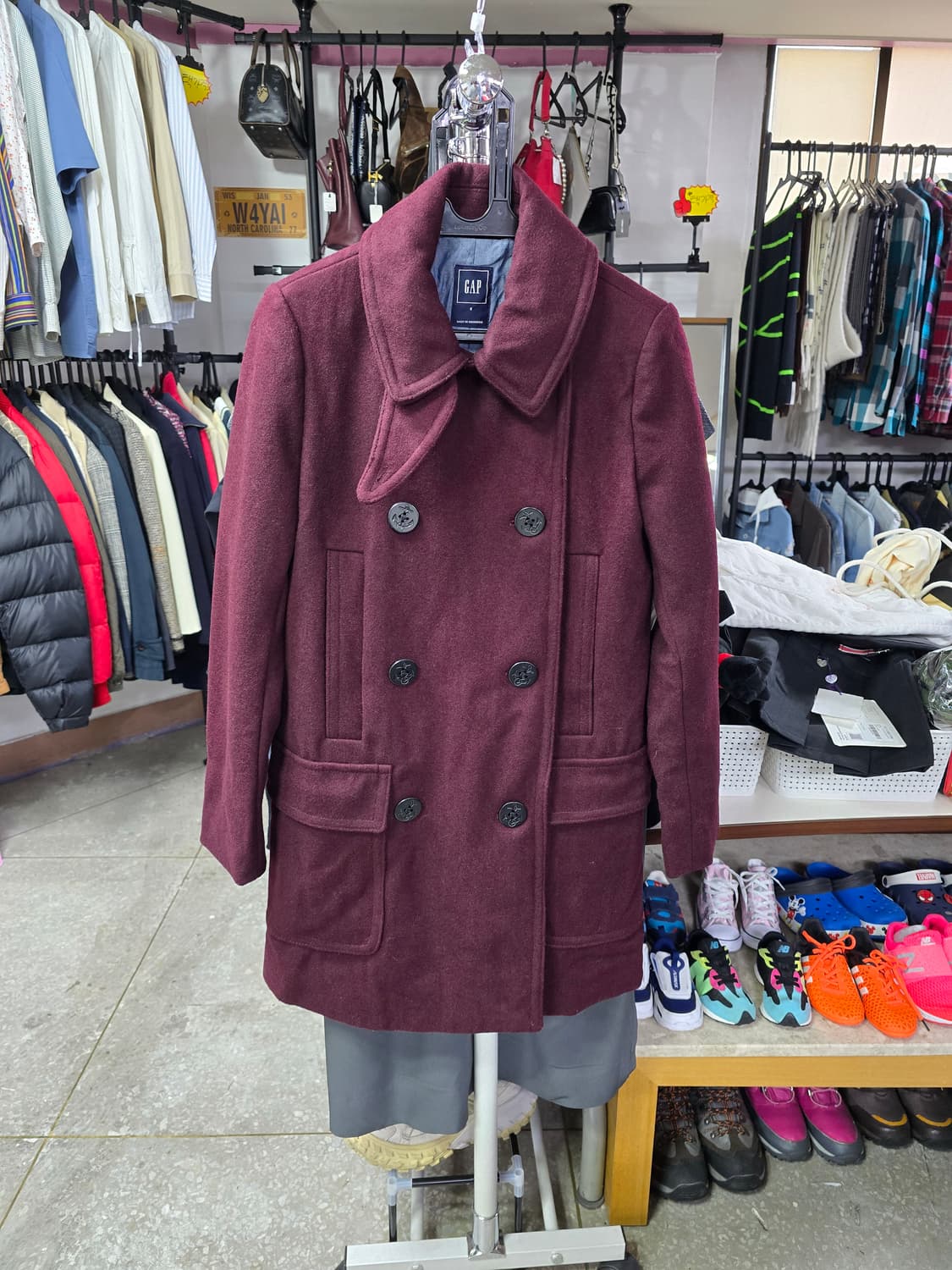 GAP 와인색 더블 코트 (1248) 상품이미지1