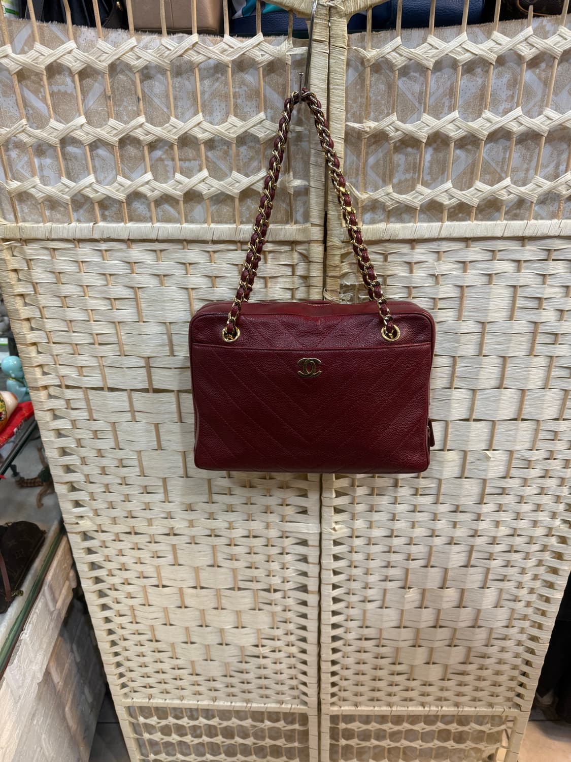 정품 샤넬 쉐프론 캐비어 체인 숄더백 팝니다 상품이미지1