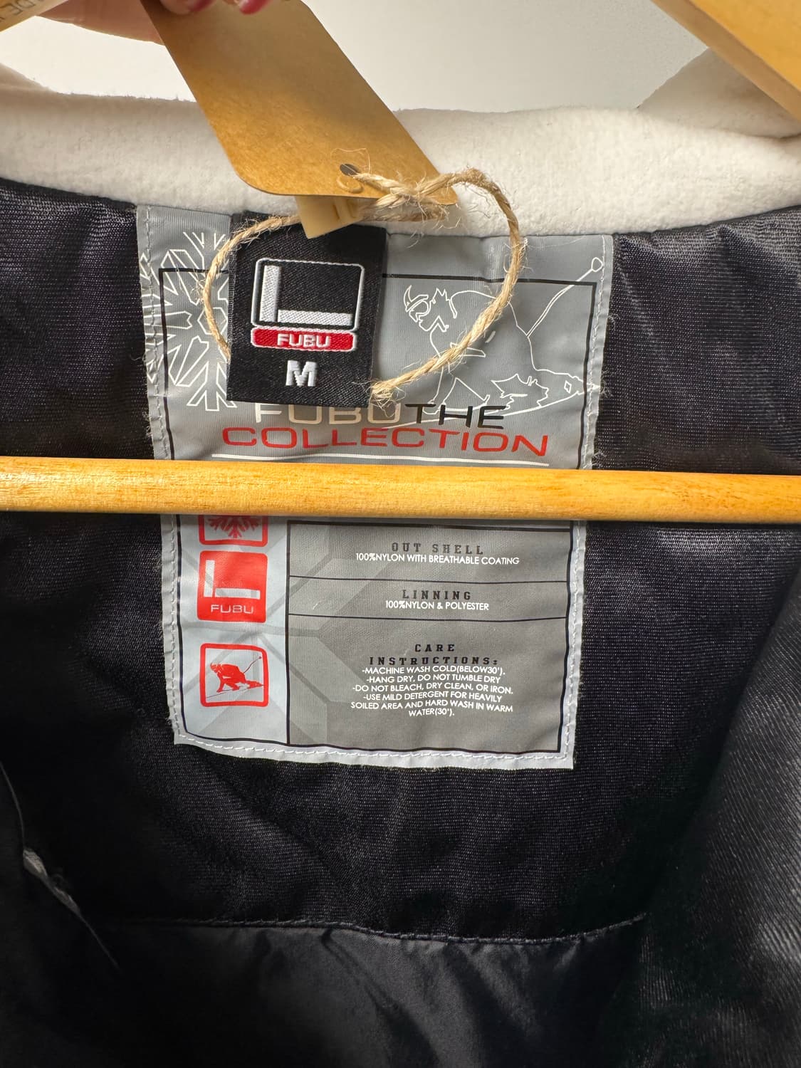 FUBU 푸부 올드스쿨 누빔 봄버 후드 자켓 M 상품이미지5