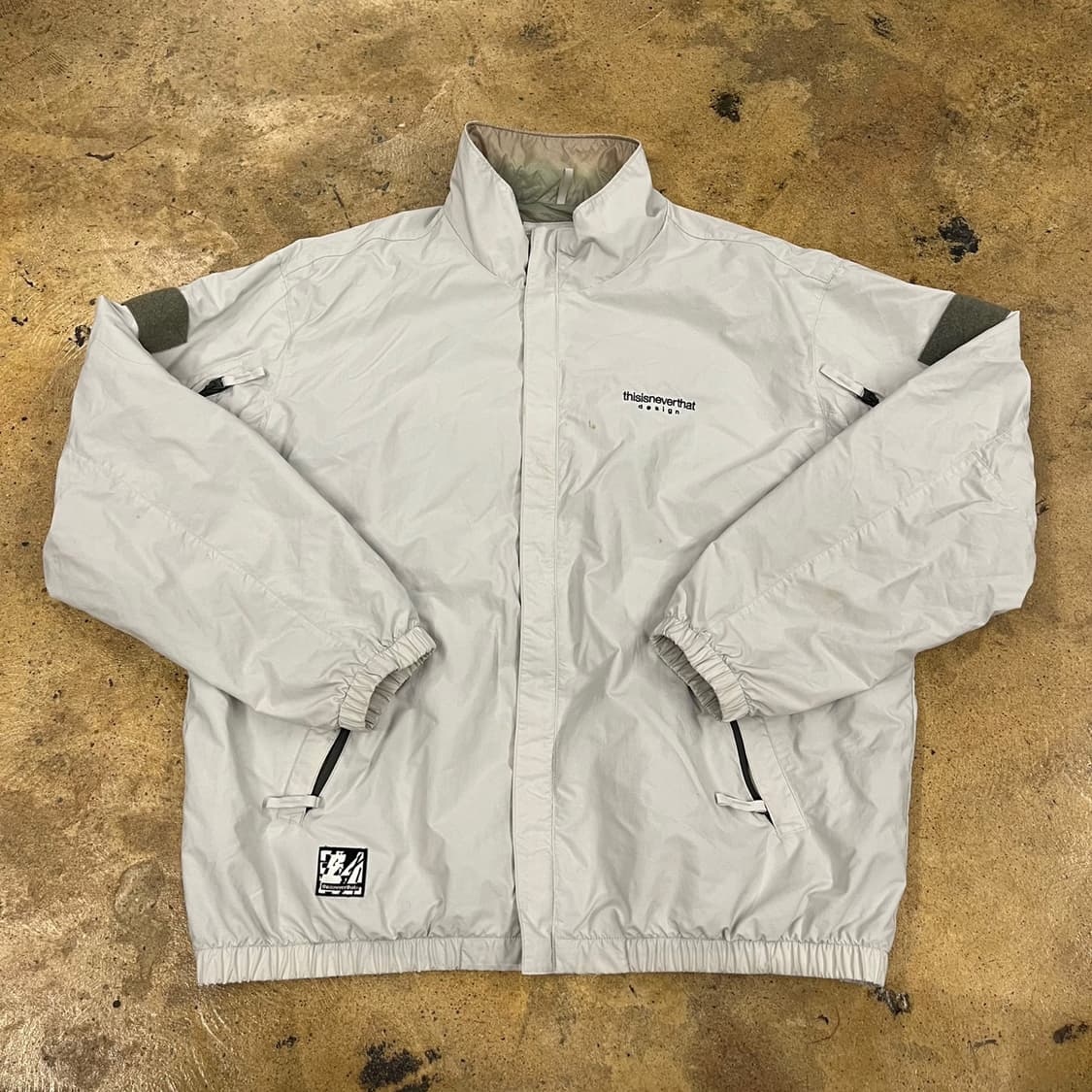 [정품/XL] 디스이즈네버댓 바람막이 자켓 아이보리 b19 상품이미지2
