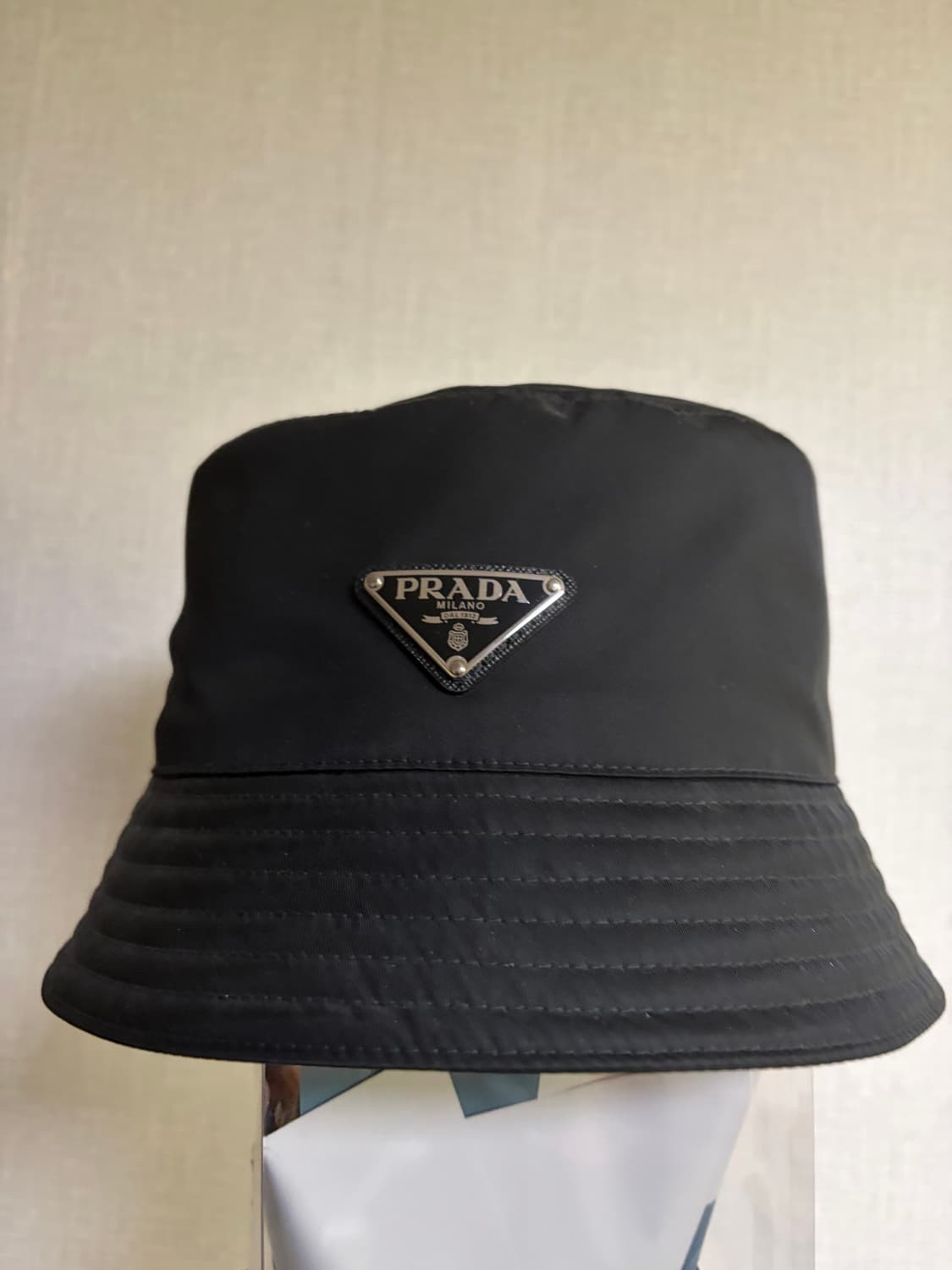 [XL]프라다 리나일론 버킷햇 블랙 상품이미지1