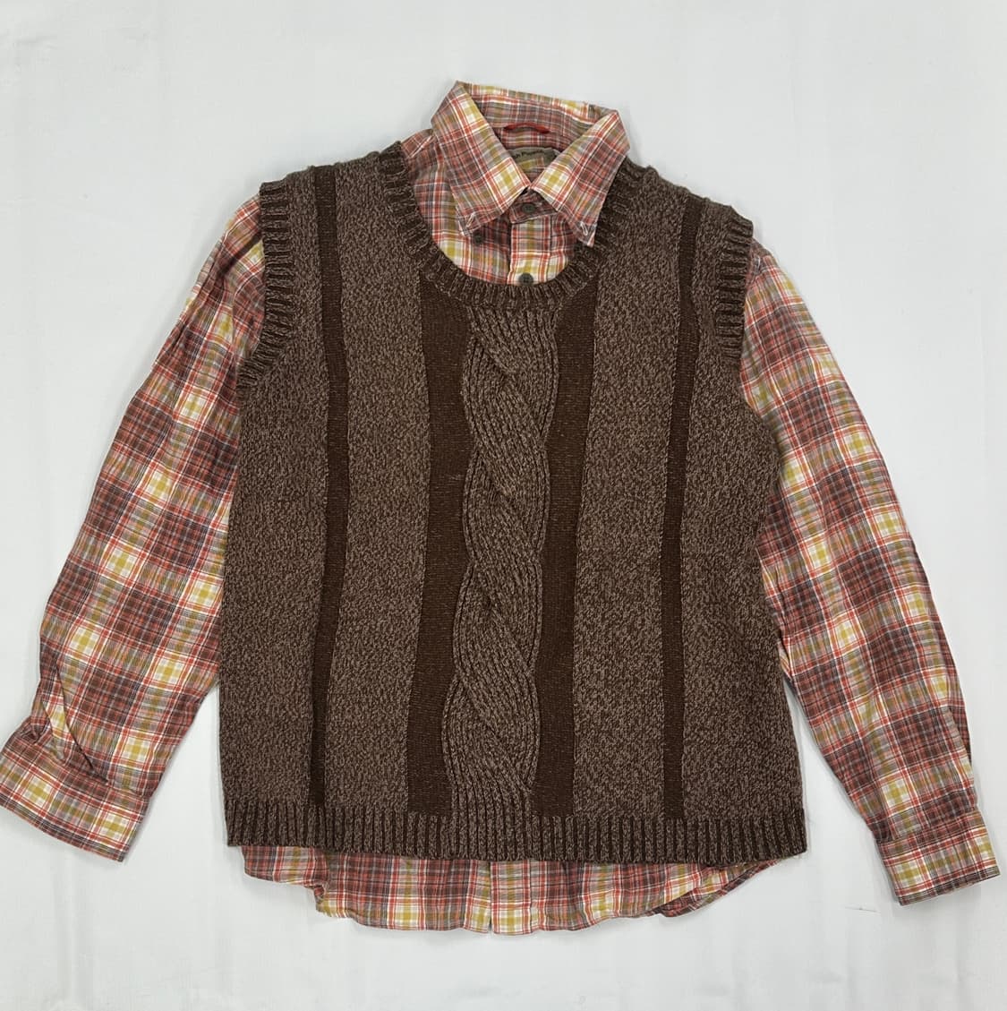 🍂하구미의 셔츠&조끼 코디세트🍂 가을 꽈베기 그런지 히피 에스닉 상품이미지3