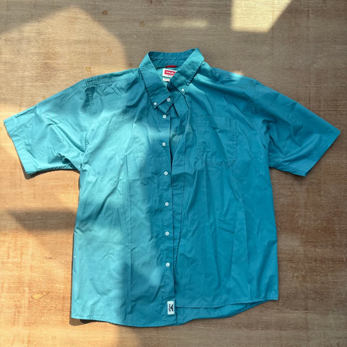 Wrangler Teal Button-Up Casual Shirt 랭글러 상품이미지1