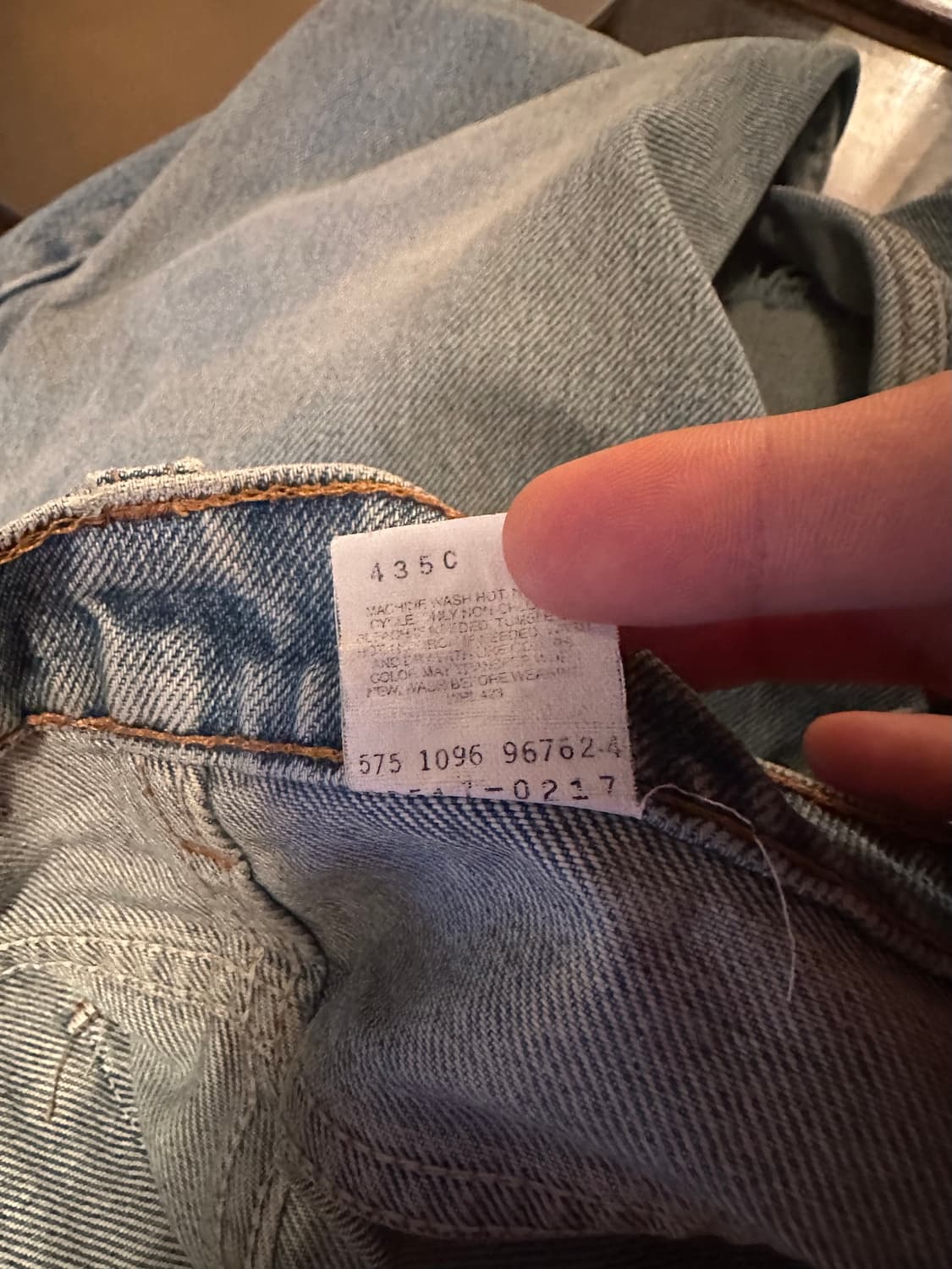 90s USA 빈티지 리바이스 517 오렌지탭 부츠컷 데님 팬츠 상품이미지7