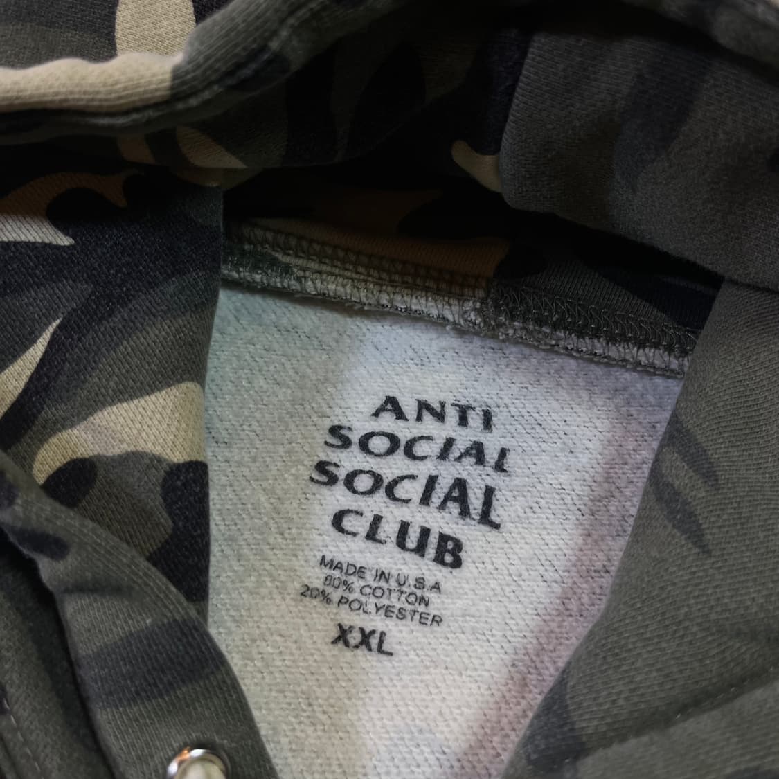 안티소셜소셜클럽 카모 후드티  상품이미지5