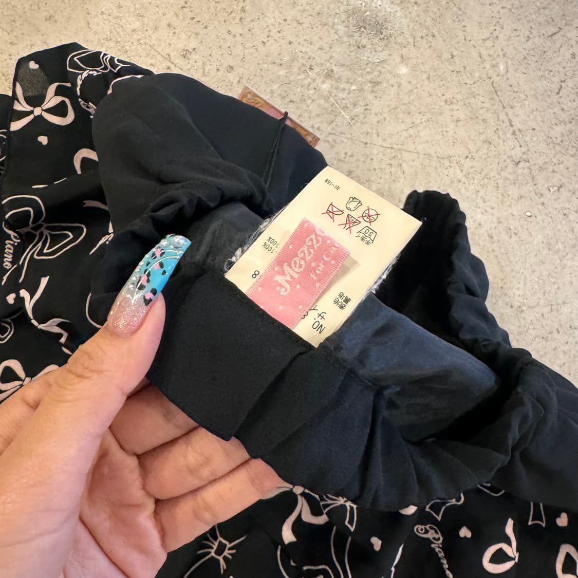 MEZZO PIANO 리본 프린팅 스커트 상품이미지8