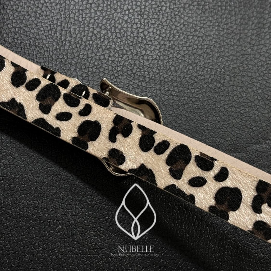 🌗 Leopard western belt / 호피 송치털 웨스턴 벨트 상품이미지7