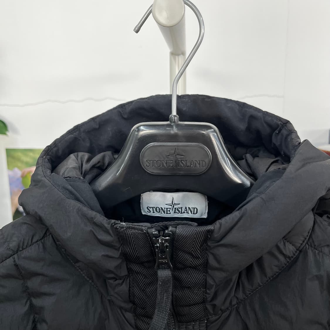 스톤아일랜드 크링클랩스 후드 다운패딩 점퍼 M 상품이미지3