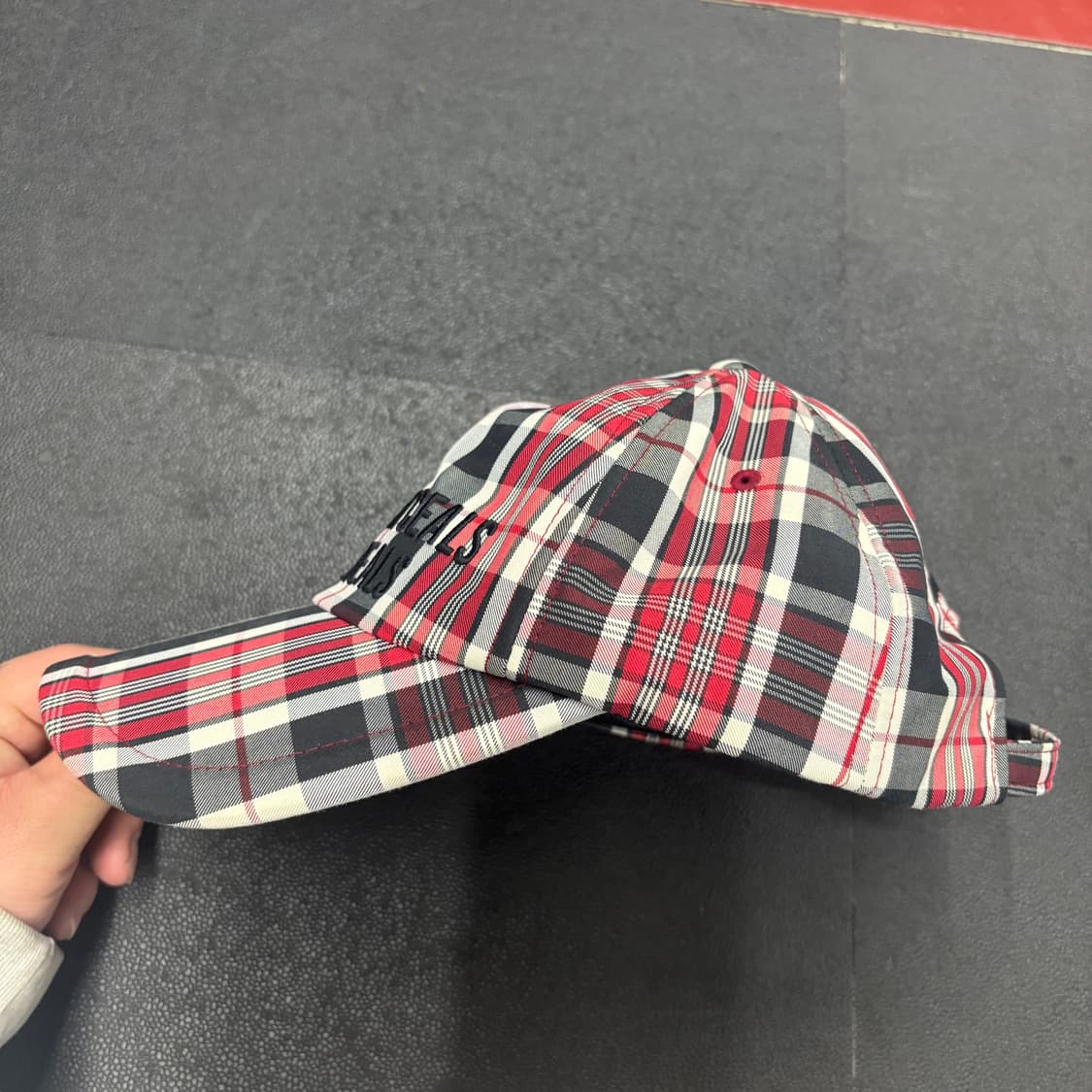 준지 쉐도우체크볼캡 상품이미지2