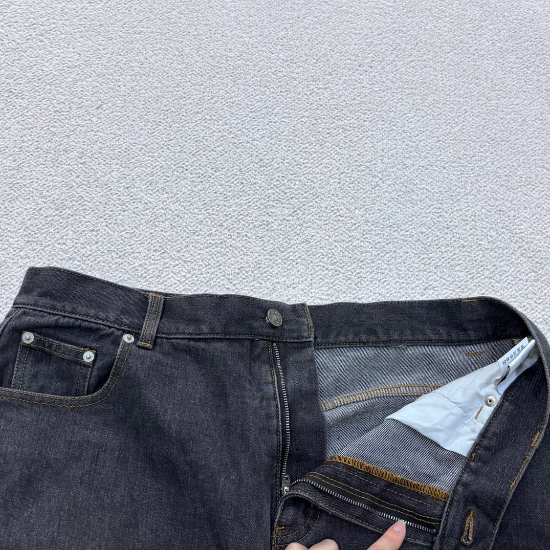 2 오와이 남성 로고 와이드 데님 팬츠 0515Y 상품이미지4