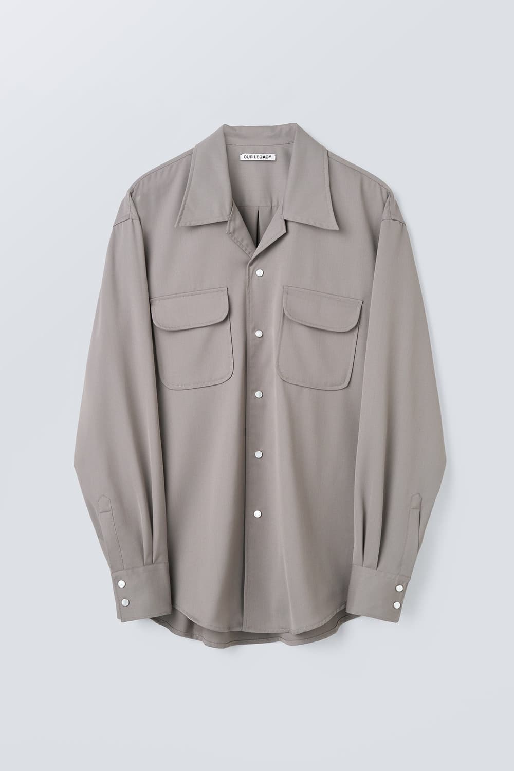 새제품) 아워레가시 테크울 포코 셔츠 자켓 블루그레이 50 상품이미지1