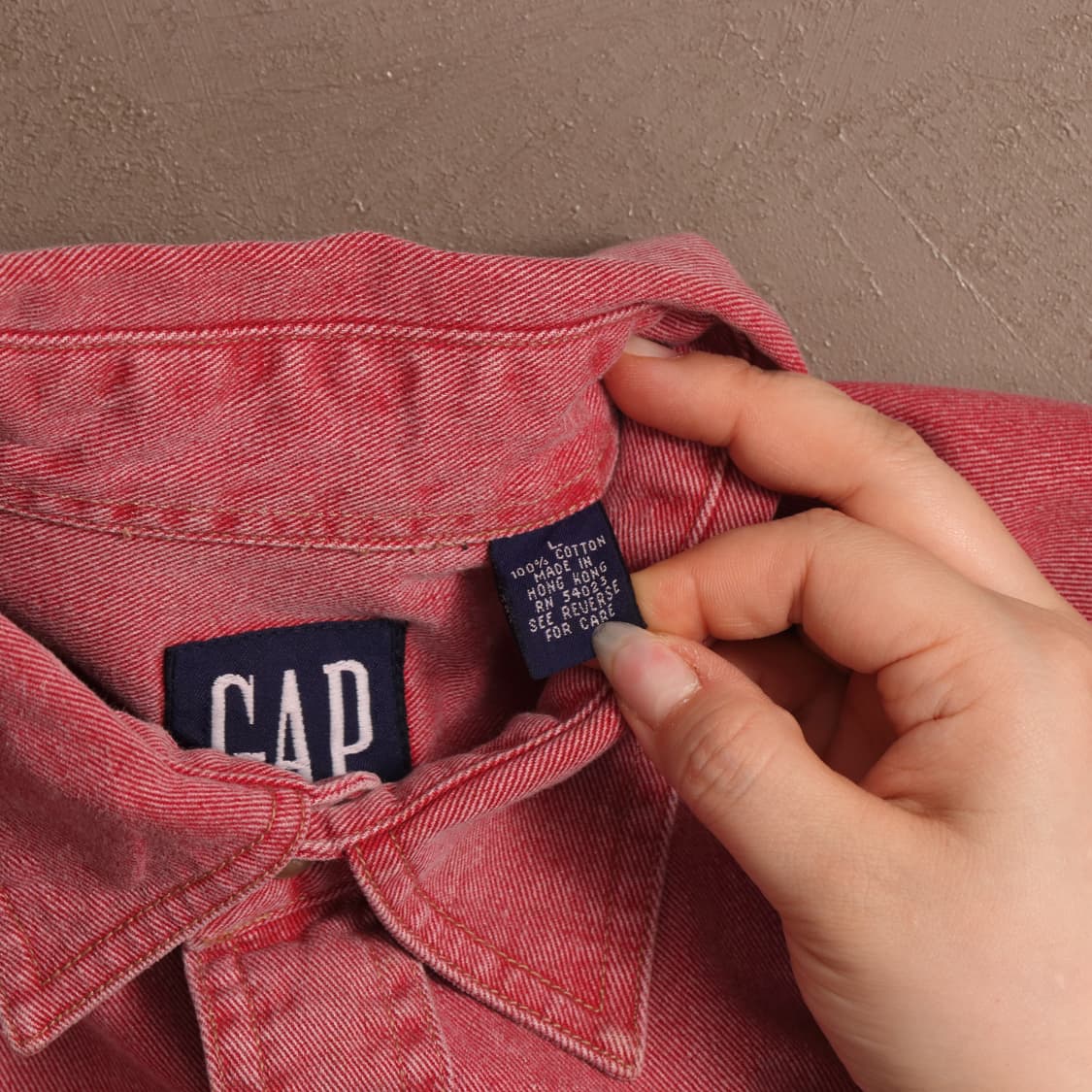 90'S GAP 데님 워싱 워크셔츠 A1670 상품이미지4