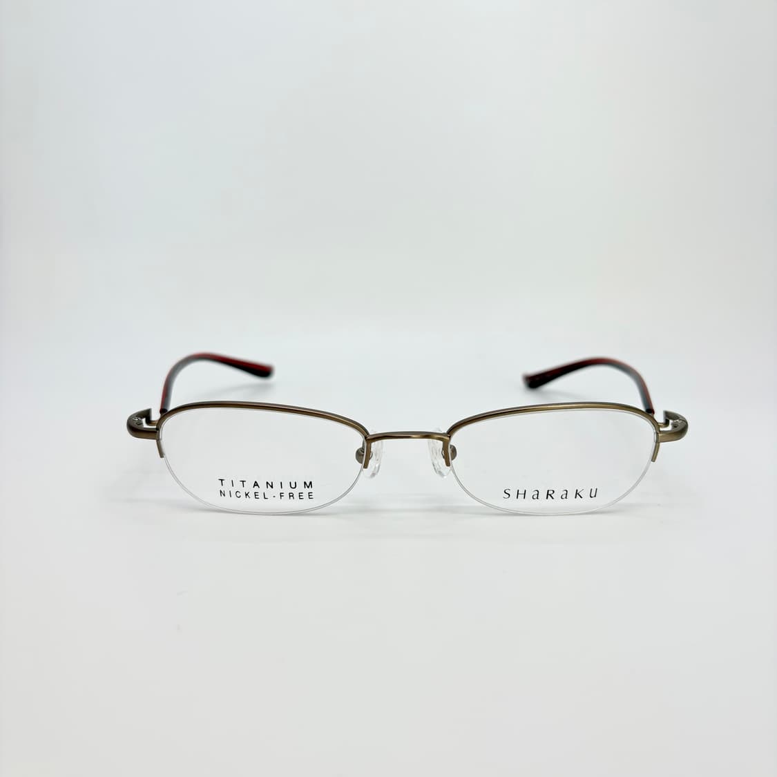 SHARAKU 매트 브라운 티타늄 반무테 상품이미지3