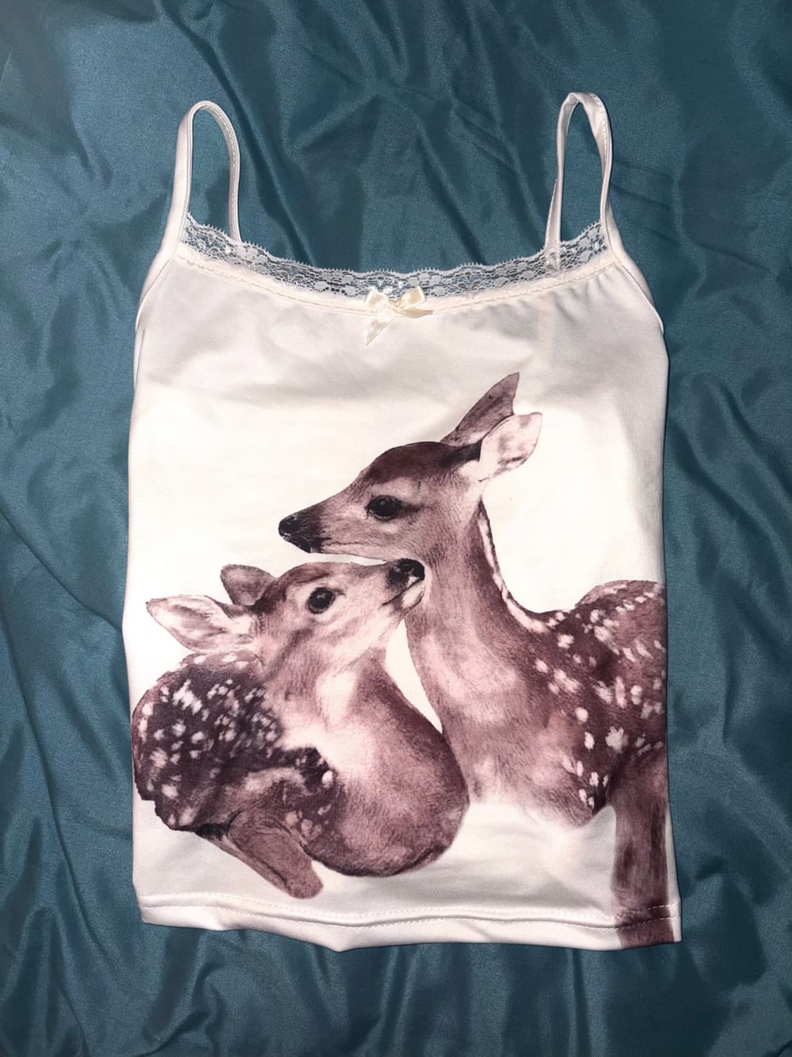 Vintage deer lace Sleeveless 상품이미지3