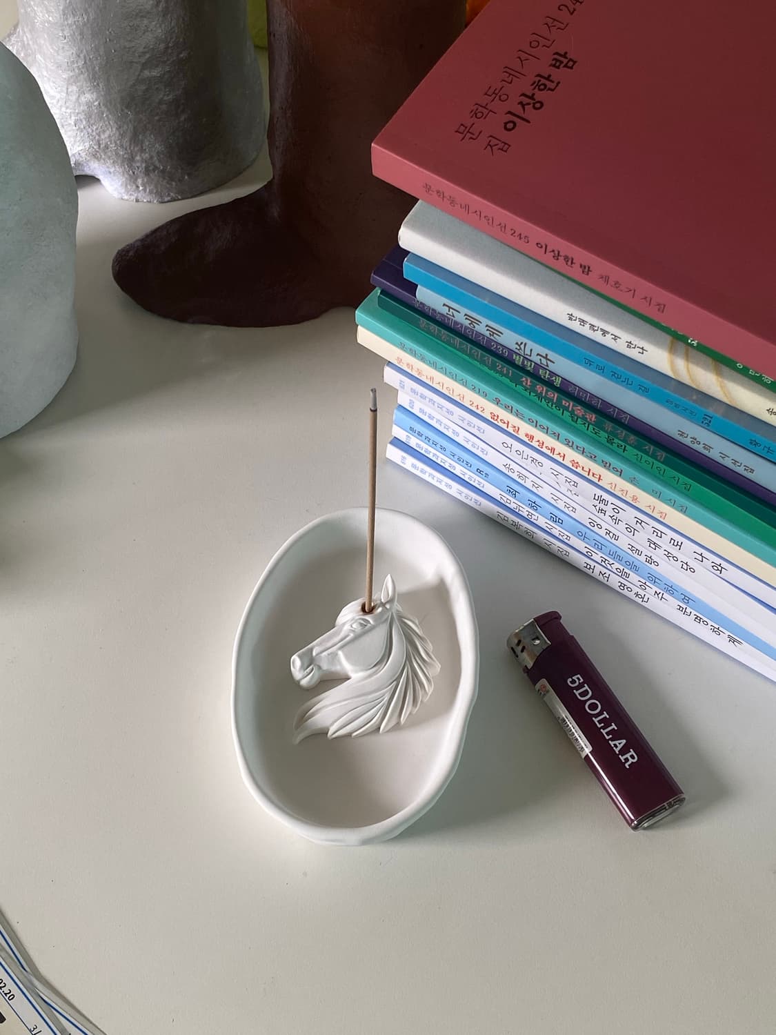 말 인센스홀더 + 트레이 세트 상품 상품이미지2