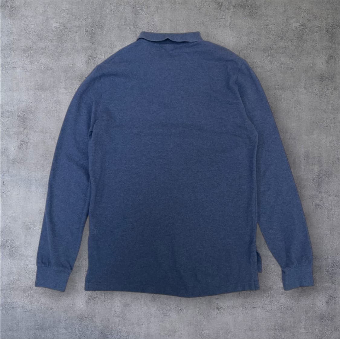 폴로 랄프로렌 네이비블루 커스텀핏 긴팔 카라티 L 상품이미지7