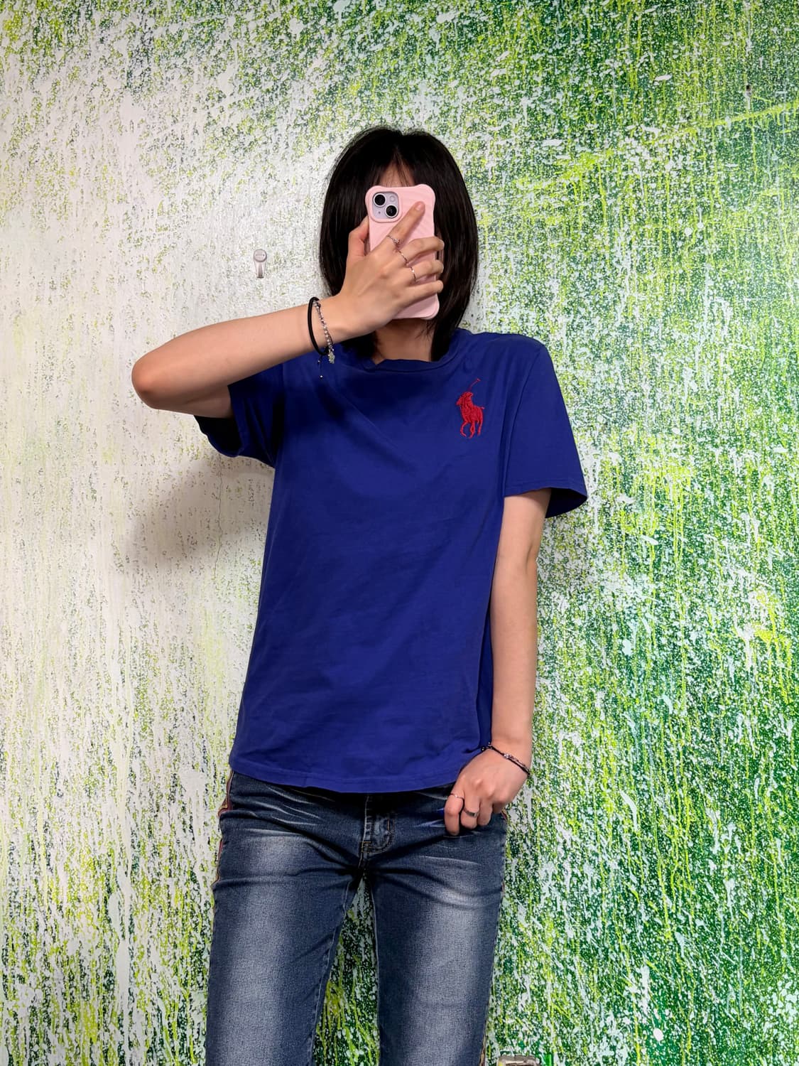 폴로 빅포니 치프키프 네이비 반팔 티셔츠 여성 L 상품이미지1
