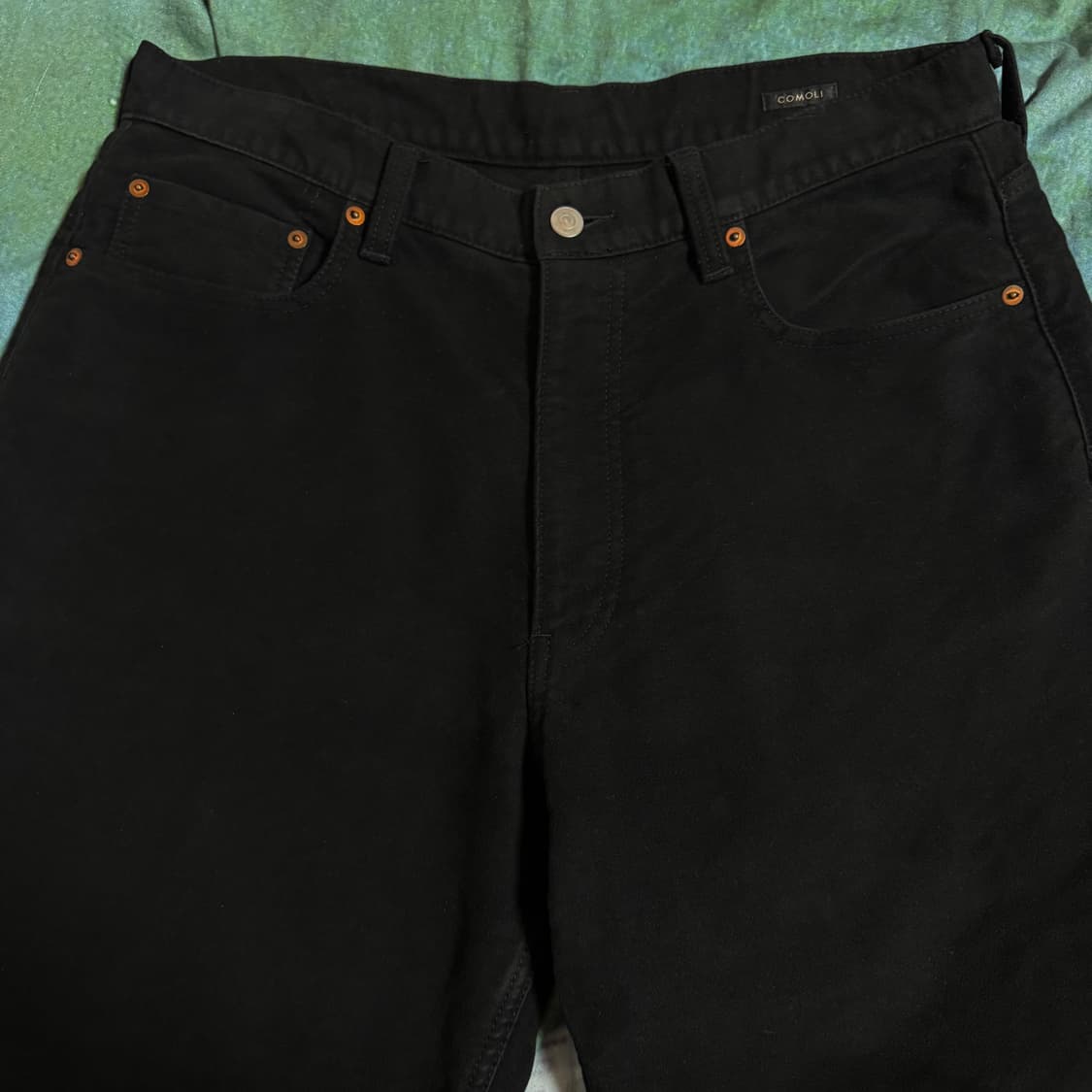 [32]트로피클로딩 1908W 네로우 더블니 블래키 데님 팬츠 상품이미지9