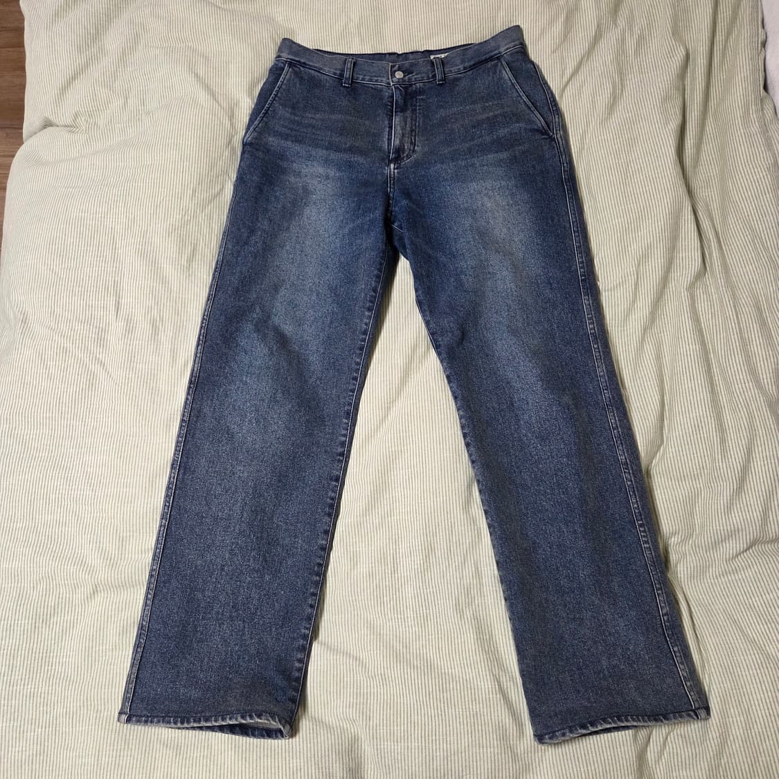 포터리 원워시드 스트레이트 데님 2 딥블루 / 청바지 상품이미지2