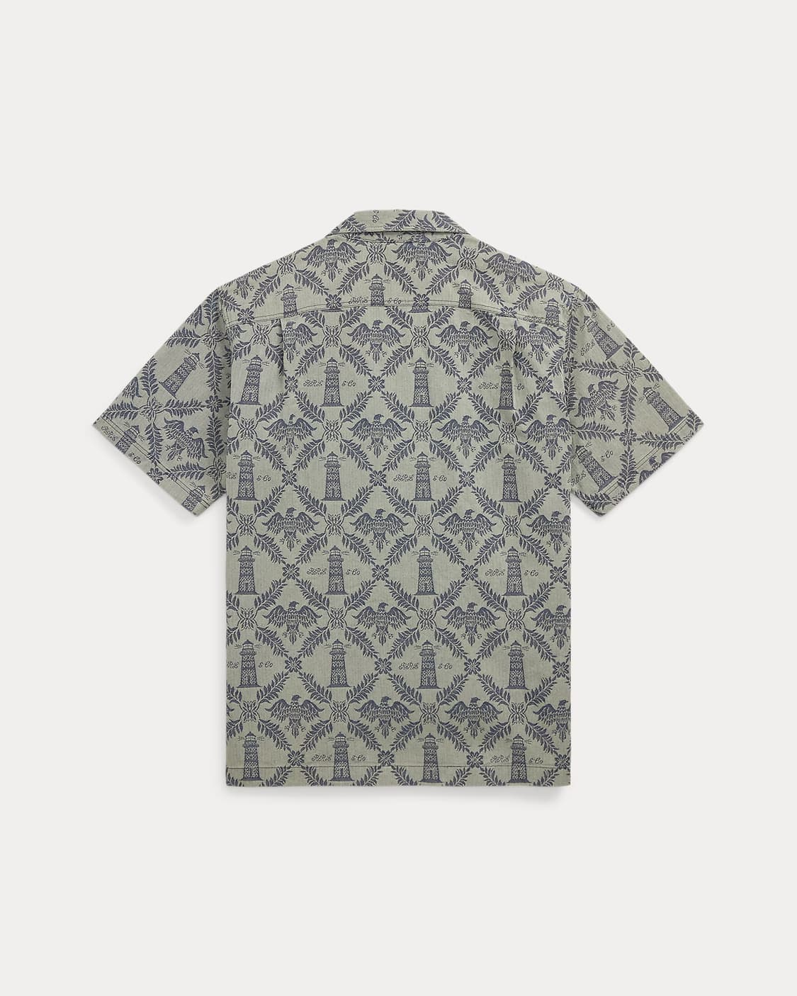 RRL 인디고 자카드 데님 캠프 셔츠 상품이미지2