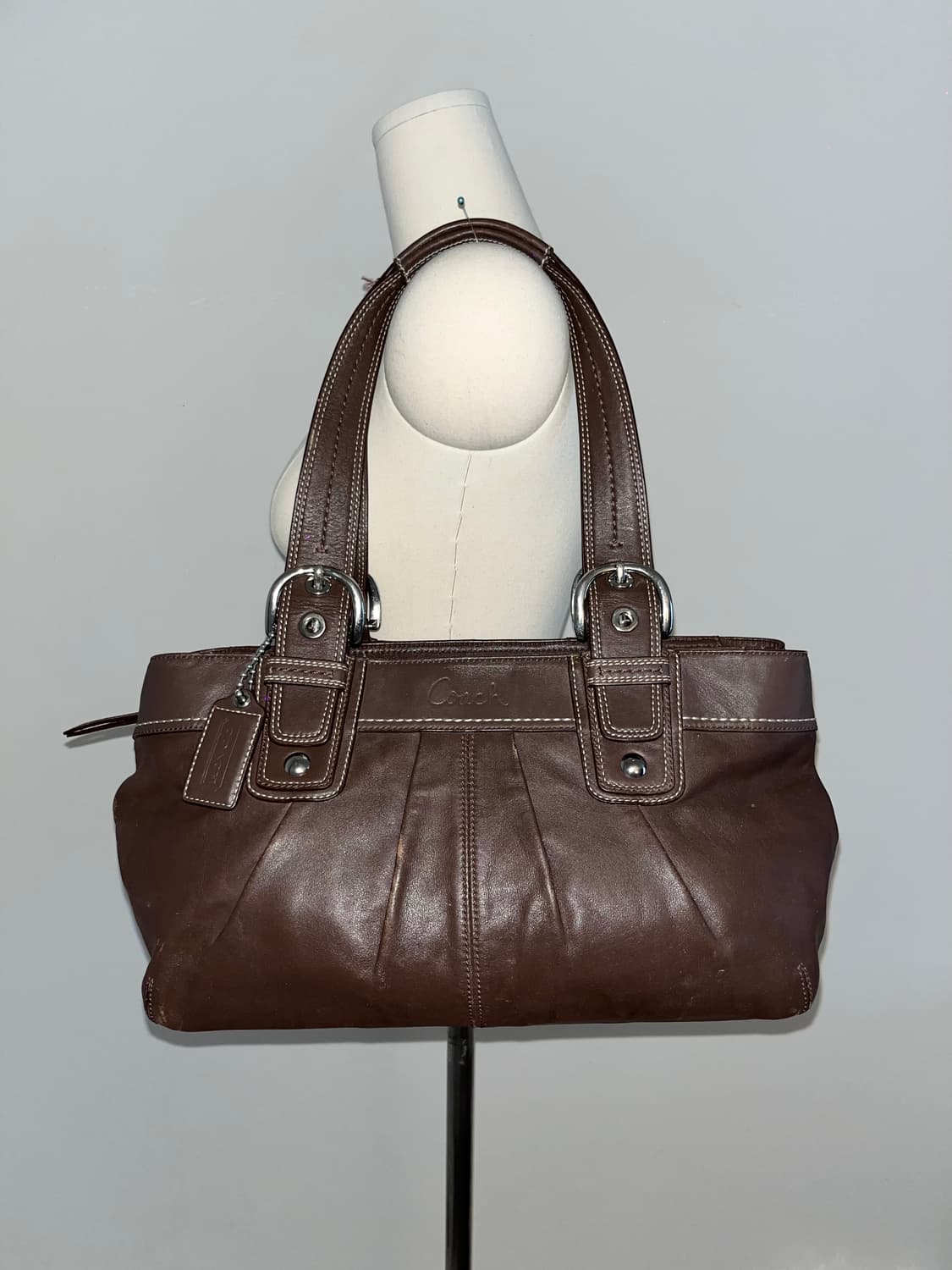 90ss COACH All Brown Shoulder bag 상품이미지1