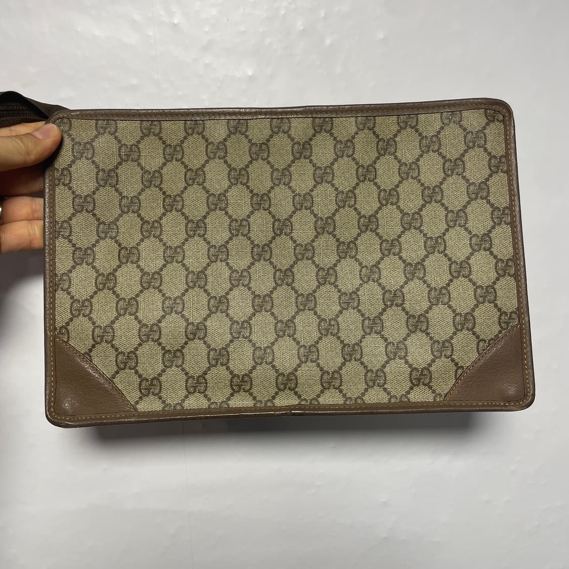 구찌 클래식 빈티지 GG모노그램 수프림 클러치백 상품이미지2