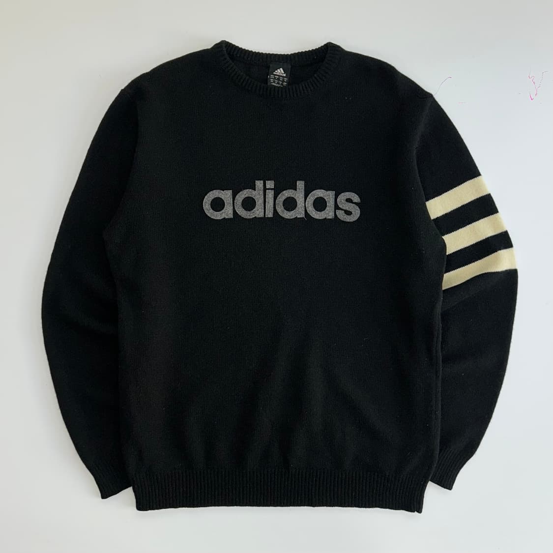 Adidas 아디다스 스펠아웃 로고 블랙 니트 상품이미지4