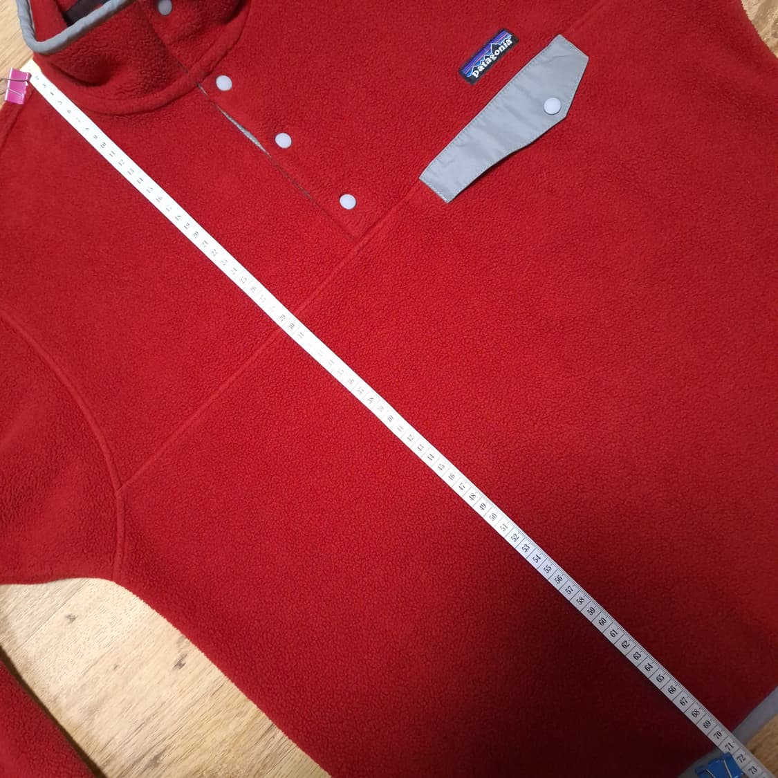 빈티지파타고니아 신칠라 스냅티 레드 실버 m 상품이미지8