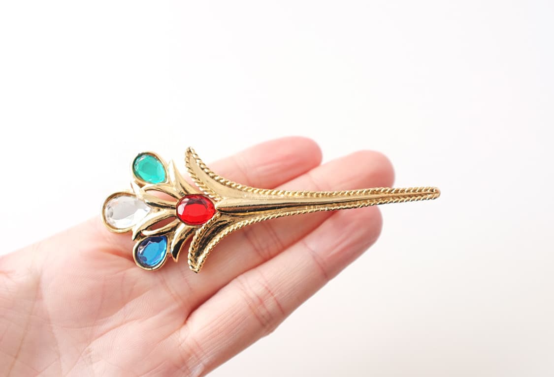 1990s 컬러풀 빈티지 부케브로치 빈티지주얼리 상품이미지10