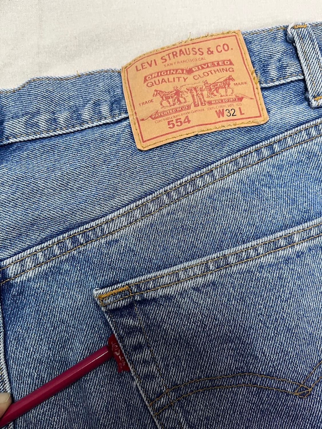 [32] lvc 554 연청 데님 팬츠 상품이미지3