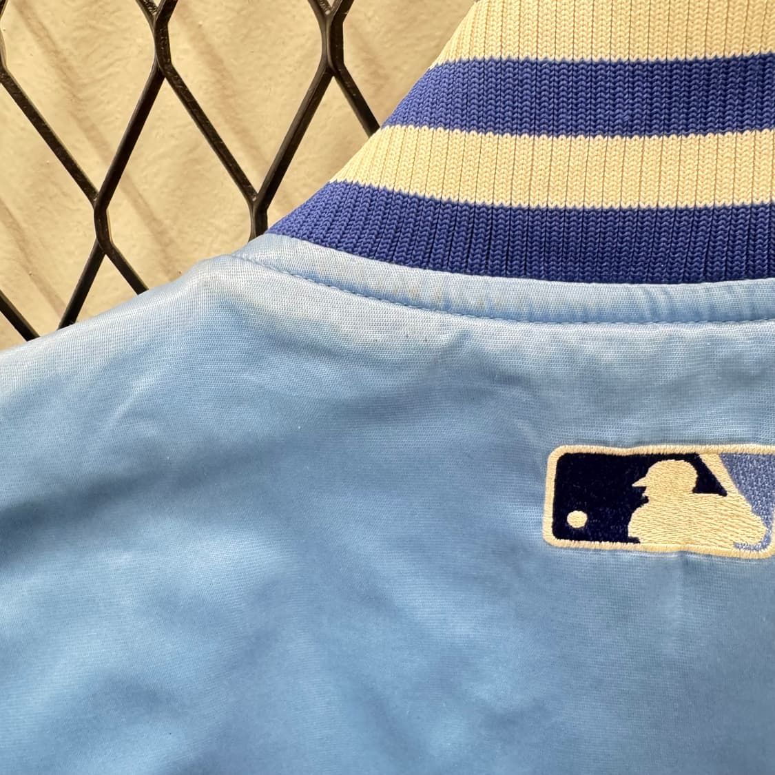 마제스틱 코퍼스타운 바시티 베스트 전면 브루클린 로고 포인트 스카이블루 상품이미지9