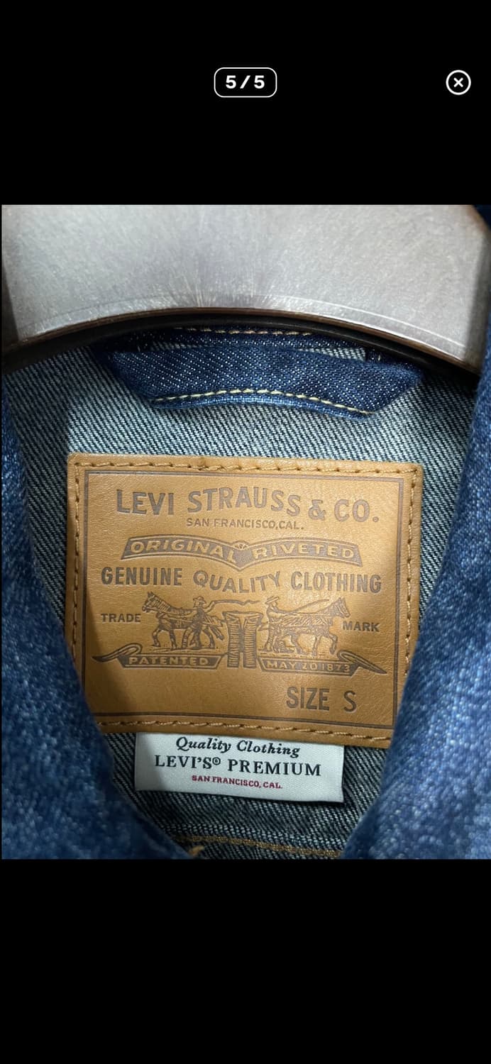 리바이스 프리미엄 라인 진청 데님자켓 A3592 상품이미지5