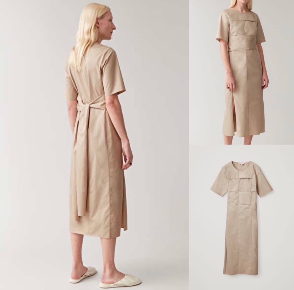 코스 우븐 패널 코튼 드레스 34사이즈 상품이미지2