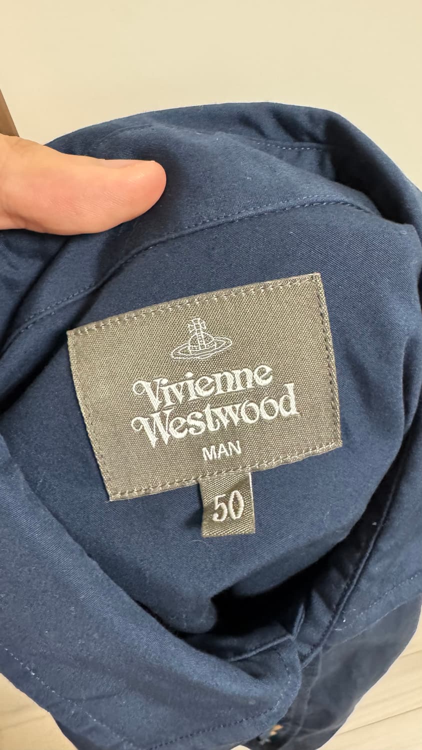 [50] 비비안 웨스트우드 맨 ORB 셔츠 네이비 상품이미지4