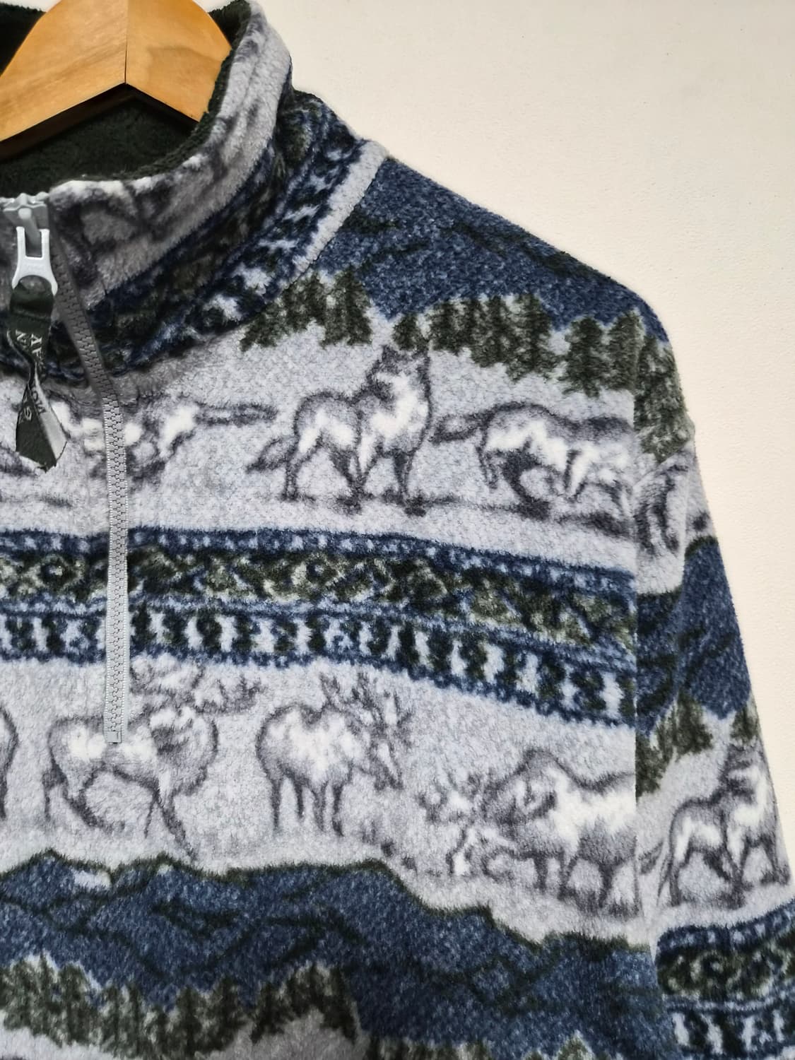 노썬겟어웨이 미국빈티지 북극패턴 후리스 자켓 L사이즈 - J65 상품이미지3